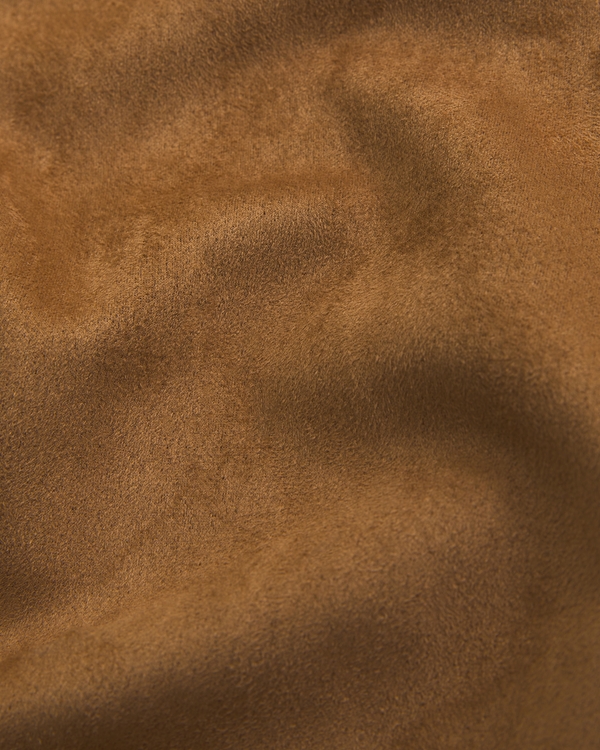 vegan suede low rise baggy pull-on pant, Brown view 2