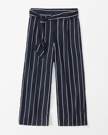 Cropped wide leg pants abercrombie store