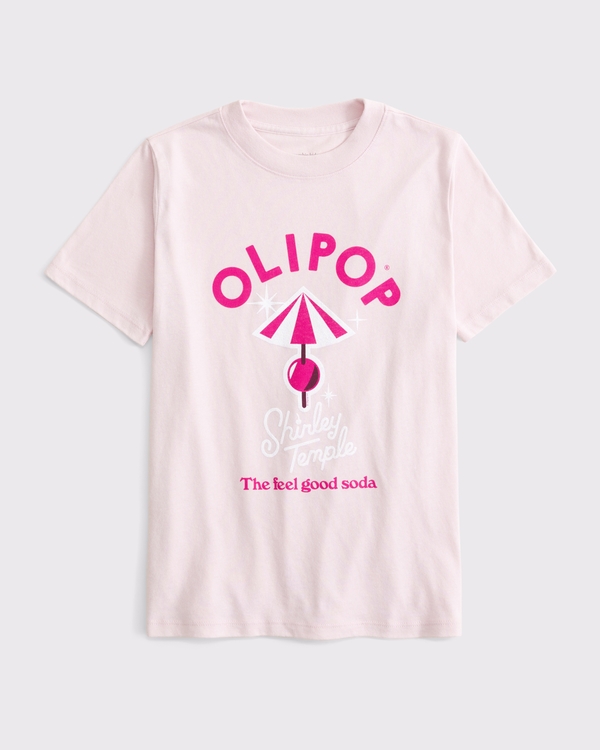 olipop oversized tee, Ballet Pink view 1