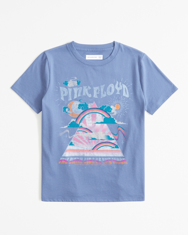 oversized pink floyd graphic tee, Blue