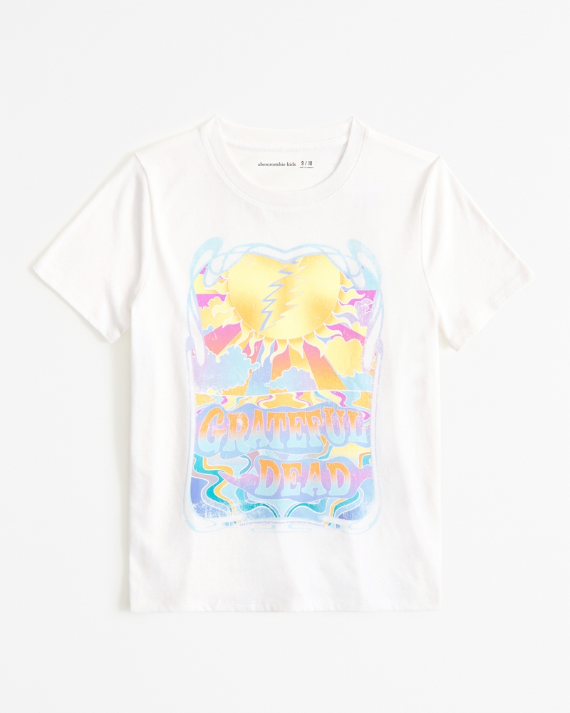 girls oversized grateful dead graphic tee girls sale Abercrombie