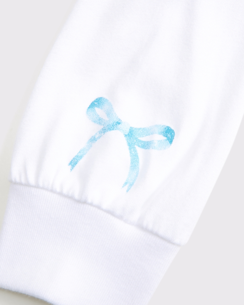 long-sleeve destination graphic logo tee
