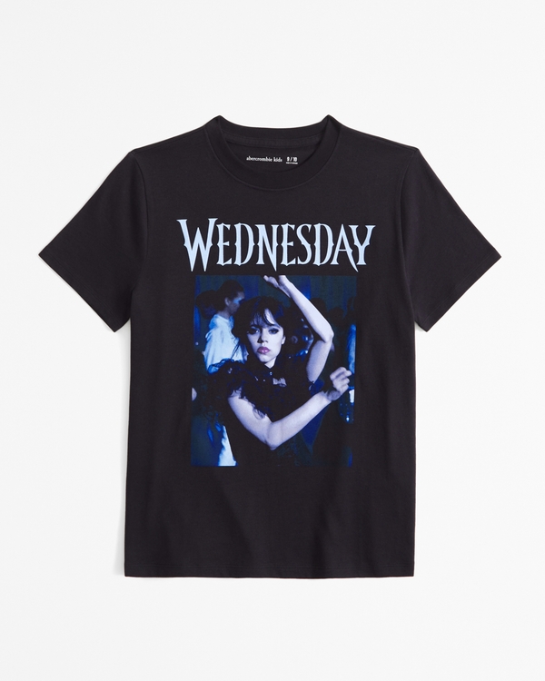 oversized wednesday graphic tee, Evening Gray