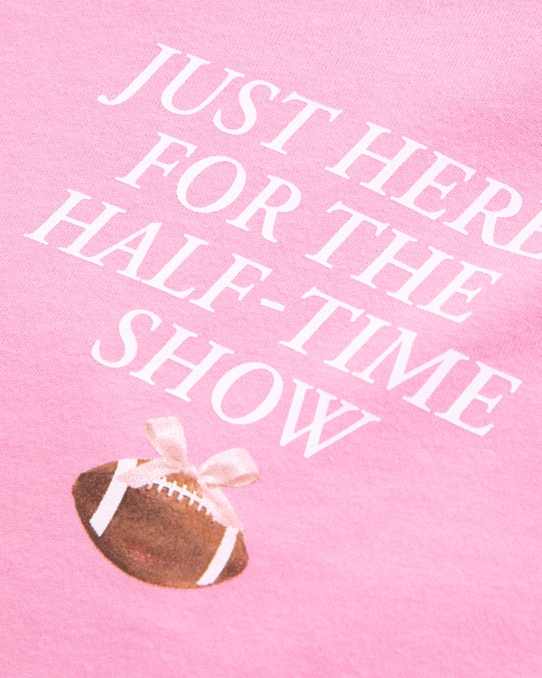 long-sleeve side ruched snack graphic tee, Blush Pink view 2