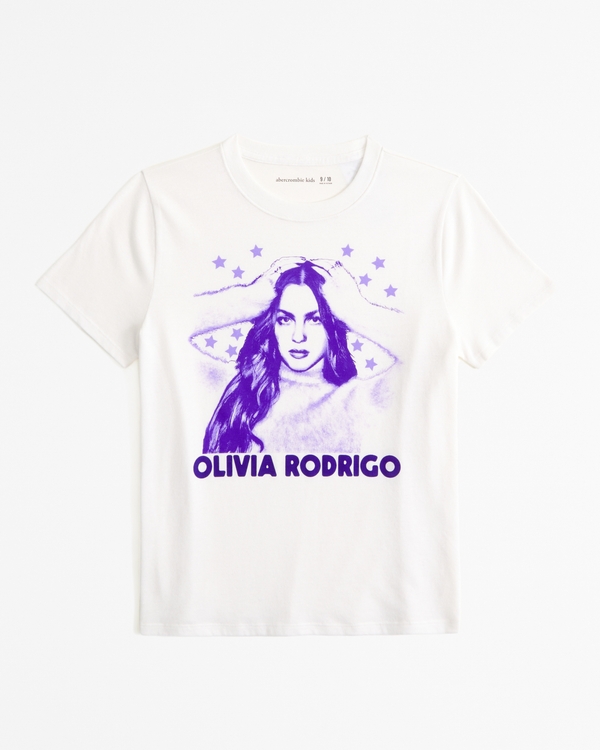 oversized olivia rodrigo graphic tee, White