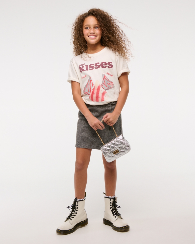 oversized hershey's kisses graphic tee