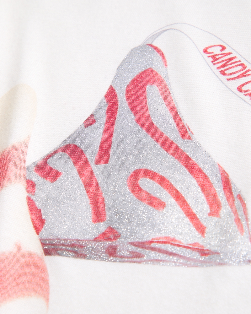 oversized hershey's kisses graphic tee