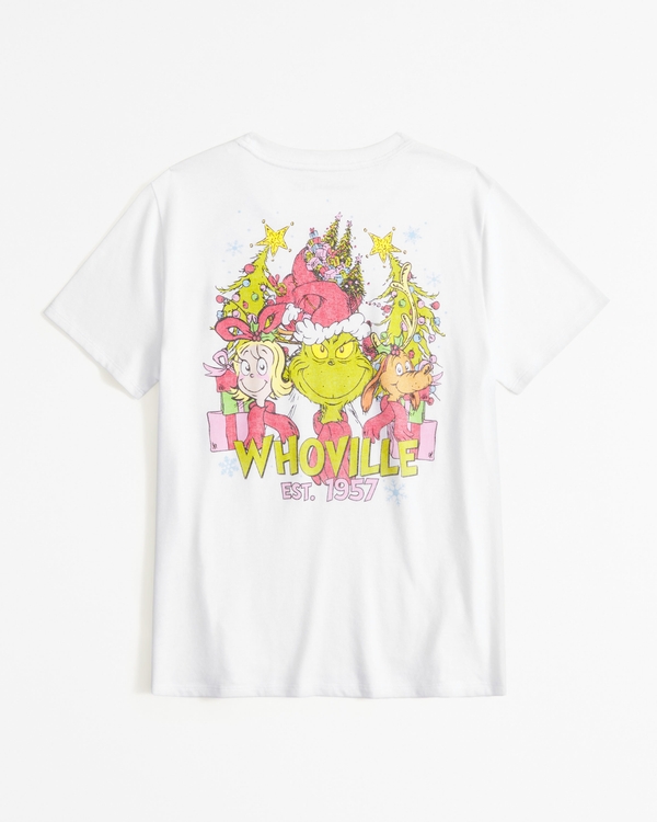 oversized the grinch graphic tee, White