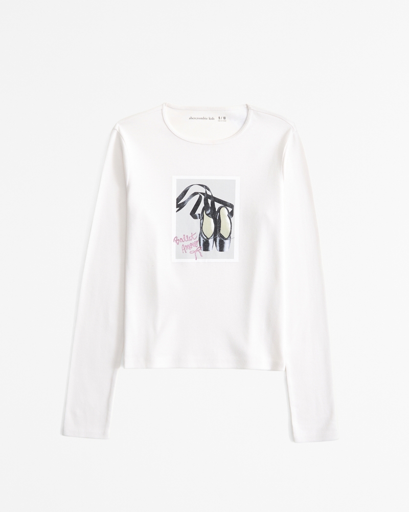 long-sleeve rib graphic tee