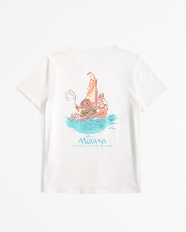 oversized moana graphic tee, Cream