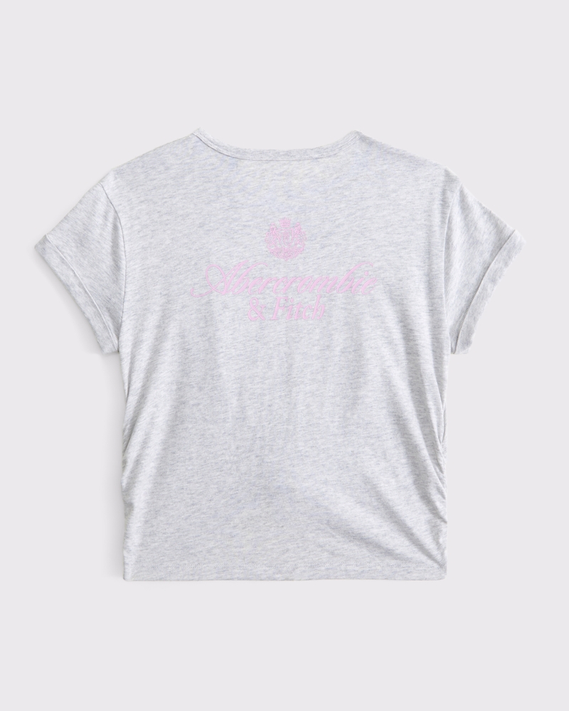 knot-front logo tee