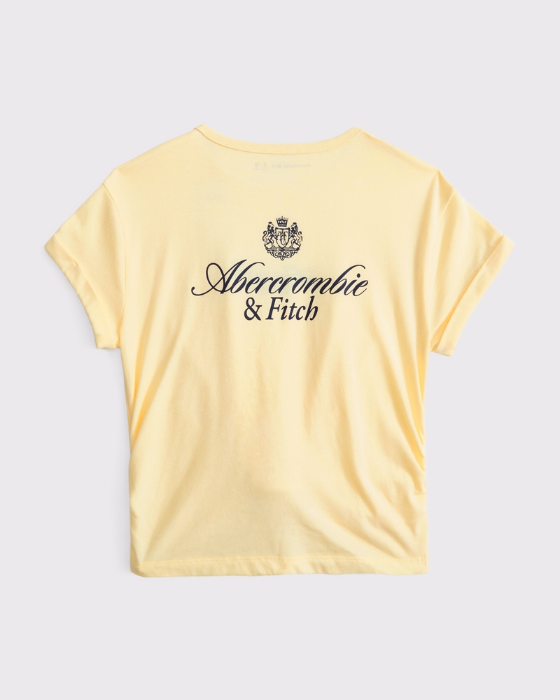 knot-front logo tee