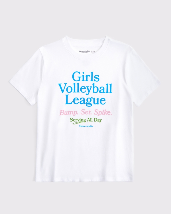oversized graphic logo tee, White view 2
