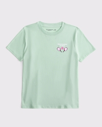 oversized graphic logo tee