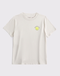 oversized graphic logo tee
