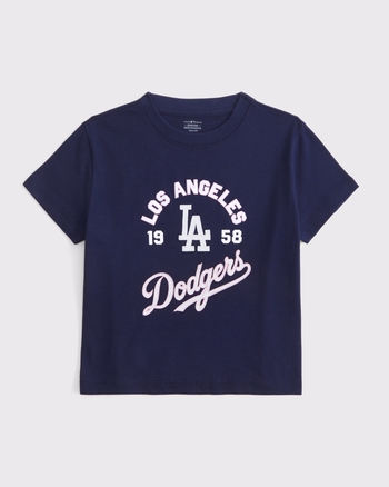 girls los angeles dodgers graphic tee girls tops Abercrombie