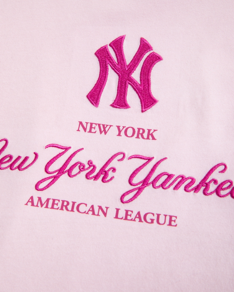oversized new york yankees graphic tee