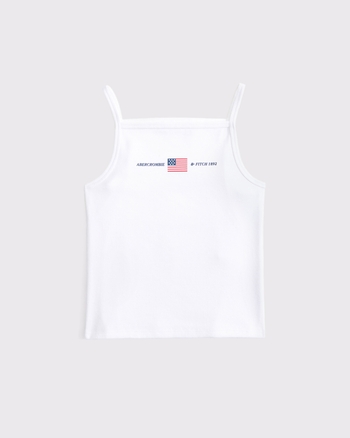 graphic logo apron tank