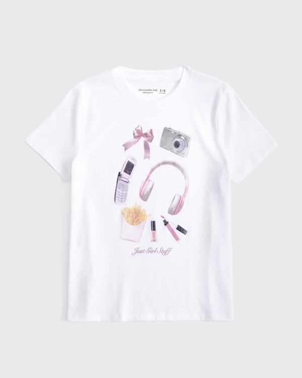 oversized imagery graphic tee, White view 1