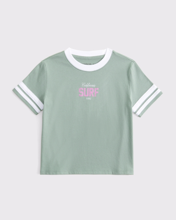 destination graphic tee, Dark Sage view 2