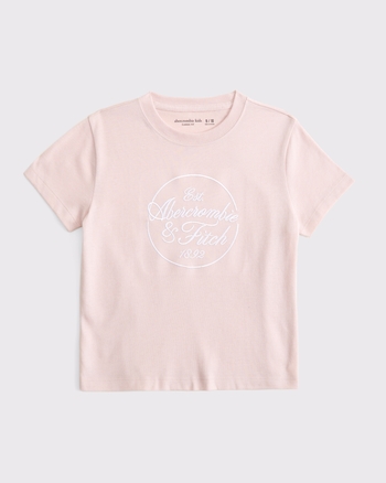 girls logo tee girls tops Abercrombie