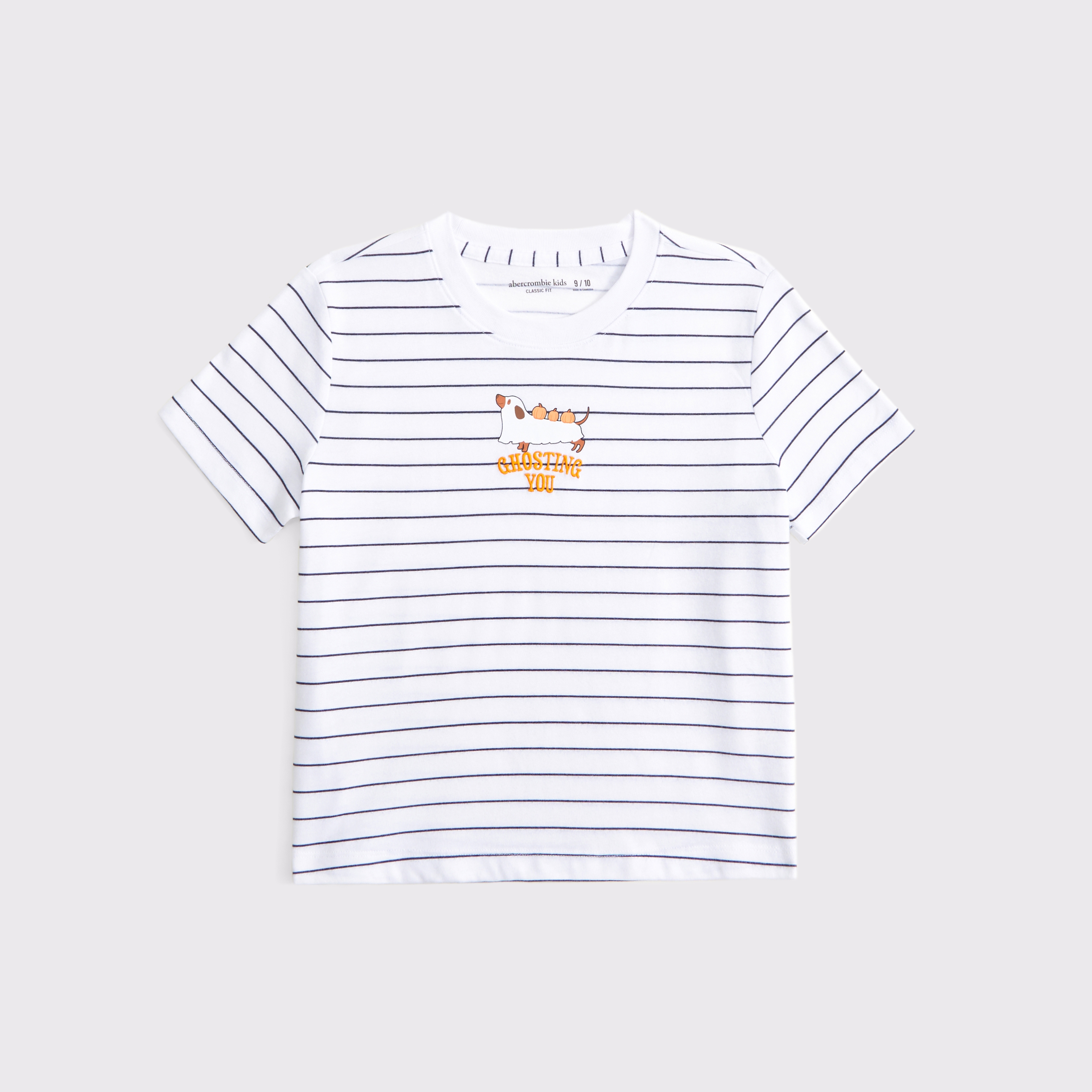 Abercrombie & Fitch Kids' Halloween Graphic Tee In White