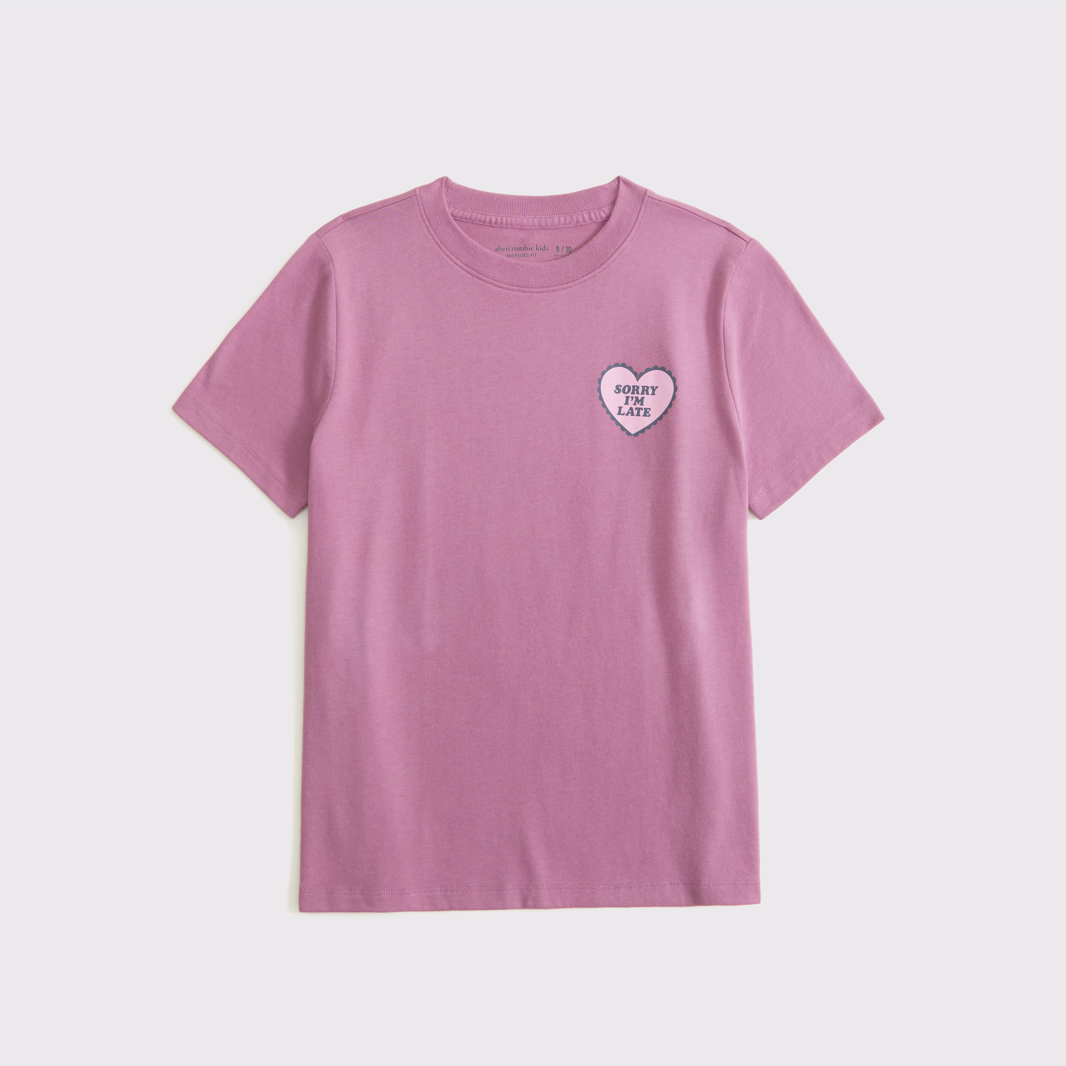 girls oversized imagery graphic tee | girls tops