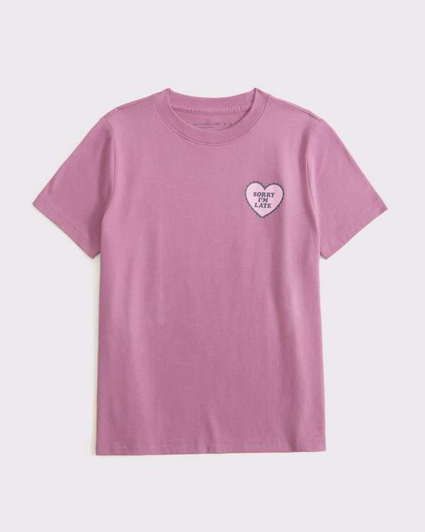 oversized imagery graphic tee, Dusty Orchid view 2