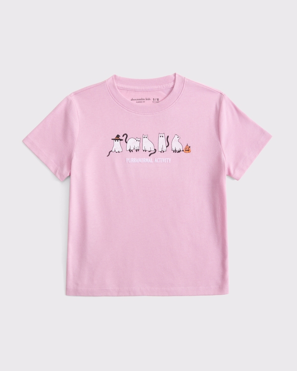 halloween graphic tee, Pink view 2
