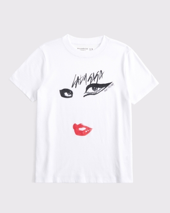 oversized lady gaga graphic tee