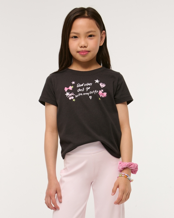 twist-back graphic tee, Dark Gray view 1