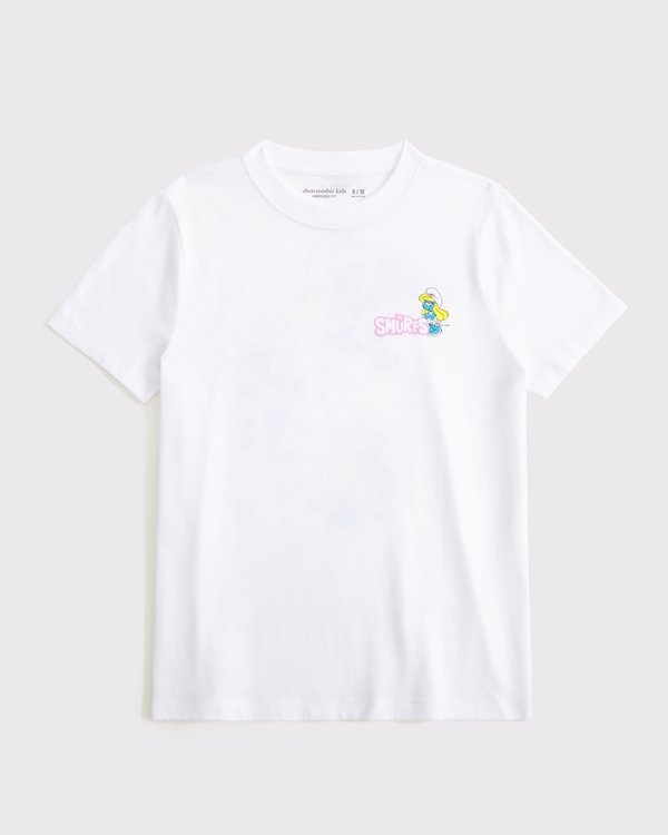 oversized smurfs graphic tee, White view 2