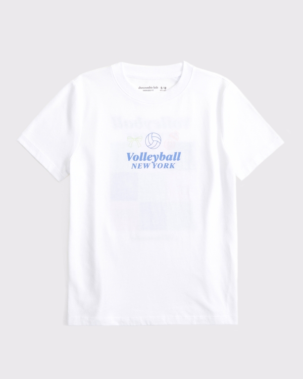 oversized graphic logo tee, White view 2