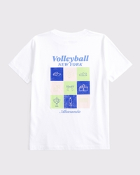 oversized graphic logo tee