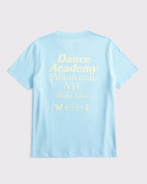 oversized graphic logo tee, Baby Blue view 1