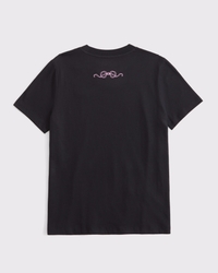 oversized graphic logo tee