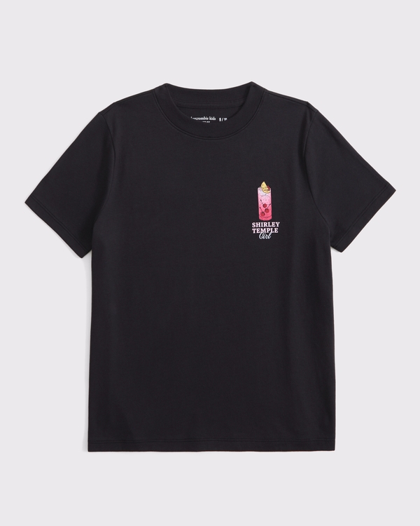 oversized shirley temple graphic tee, Dark Gray view 2