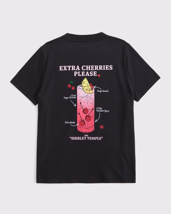 oversized shirley temple graphic tee, Dark Gray view 1