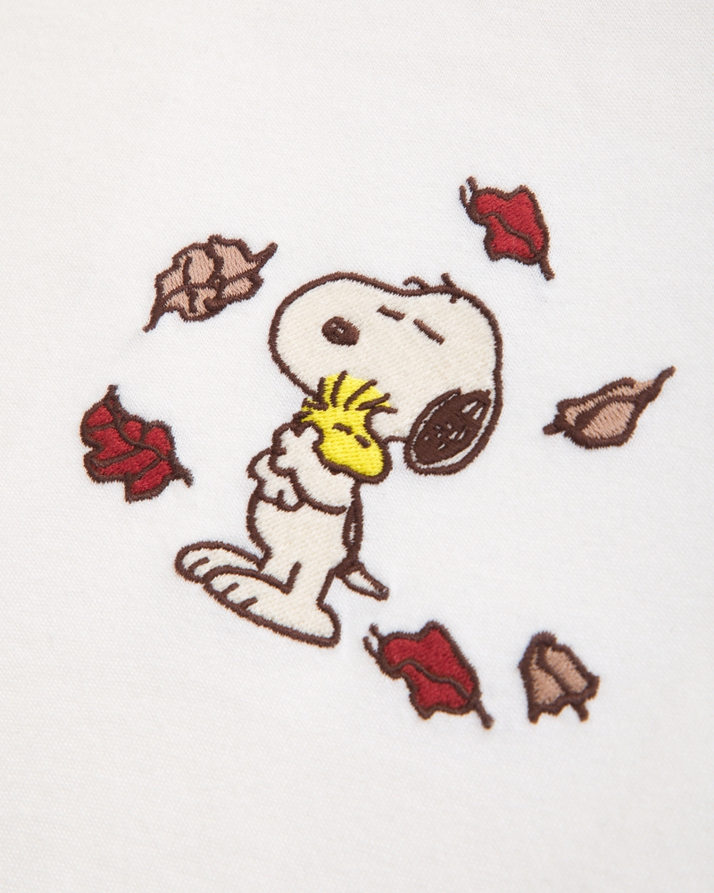 girls oversized long-sleeve snoopy graphic tee | girls tops