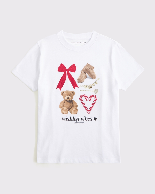 oversized graphic logo tee, White view 1