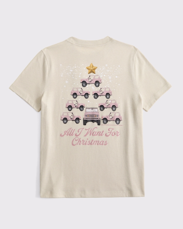 oversized ford graphic tee, Oatmeal view 1