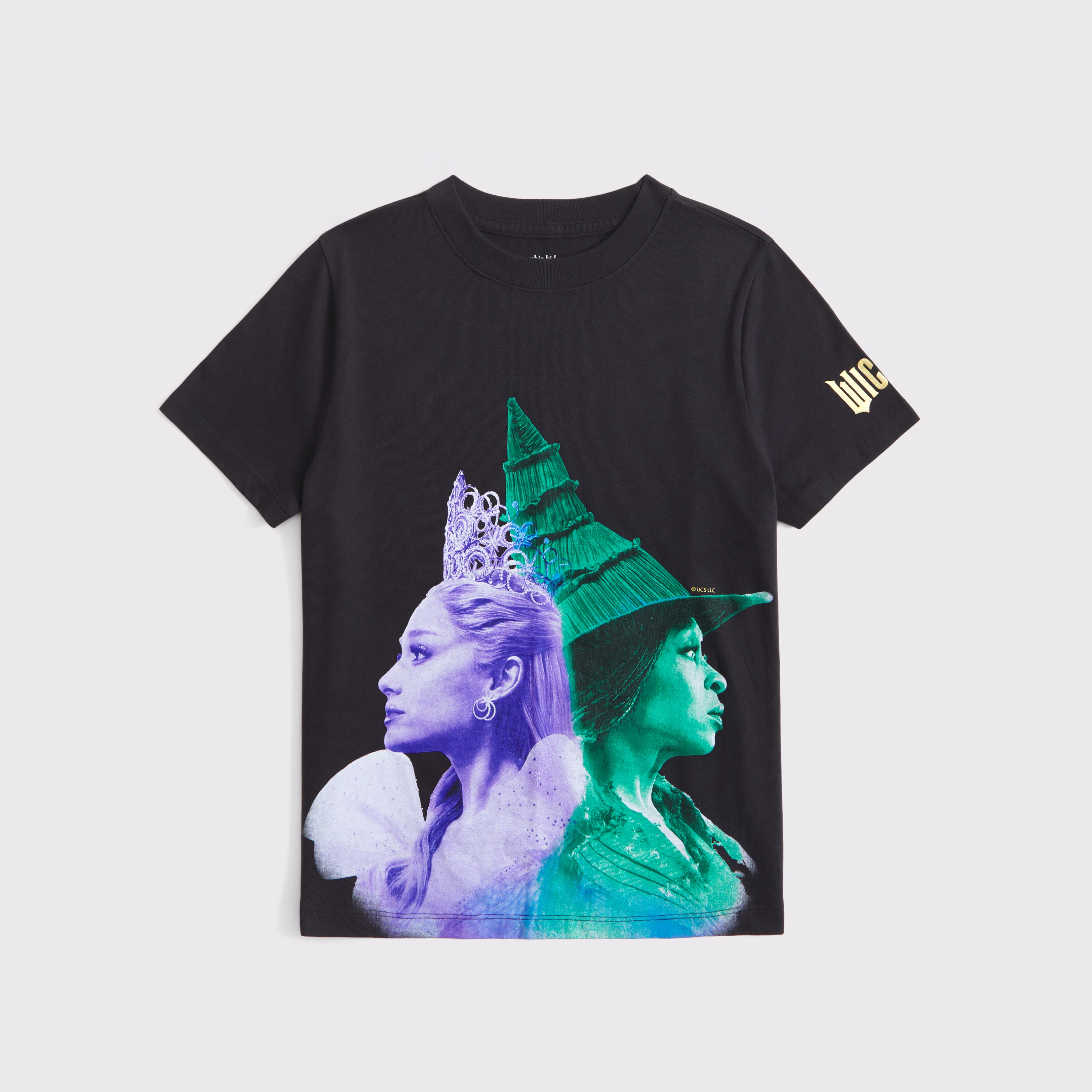 Abercrombie & Fitch Kids' Oversized Wicked Graphic Tee In Gray