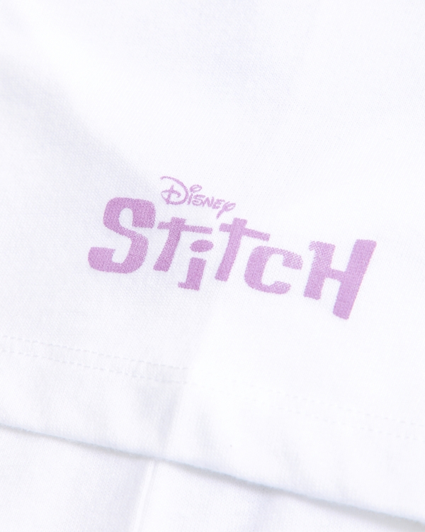 oversized lilo & stitch graphic tee, White view 2