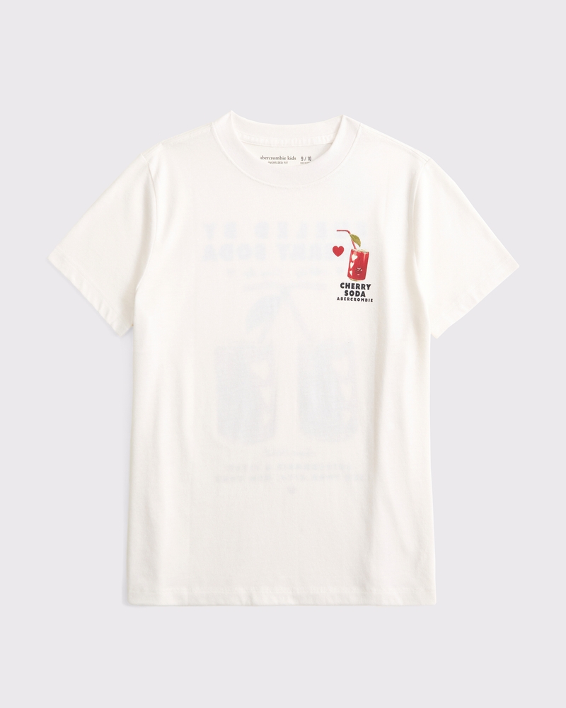 oversized cherry graphic tee