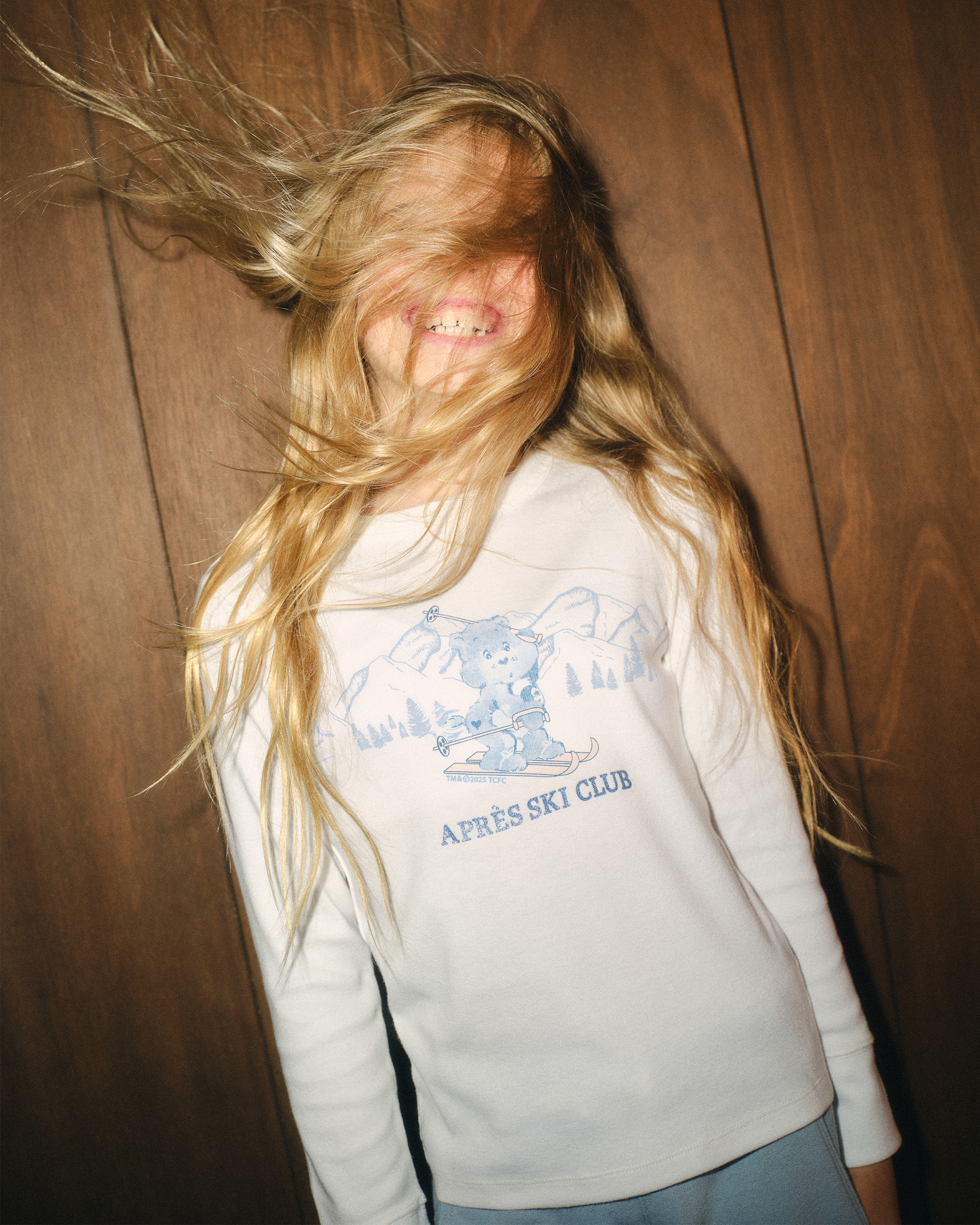 Abercrombie & Fitch Kids' Long-sleeve Care Bears Graphic Tee In White