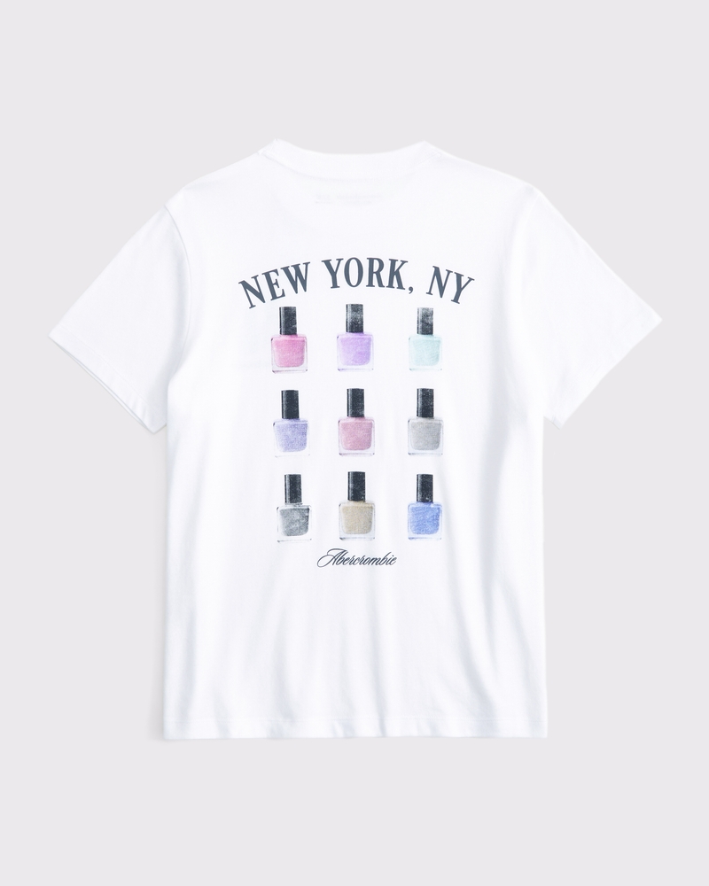 oversized imagery graphic logo tee