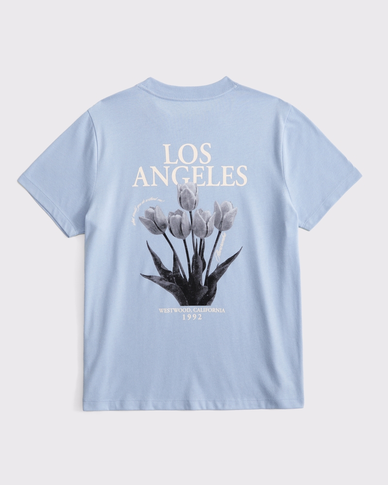 oversized imagery graphic logo tee
