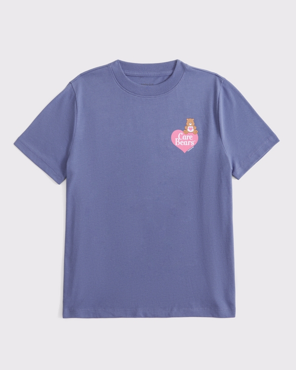 oversized care bears graphic tee, Blue view 2