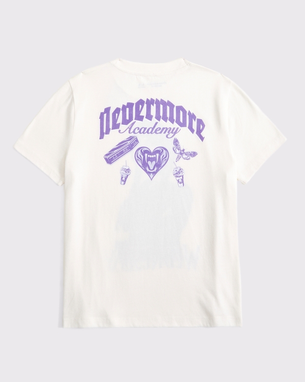 oversized wednesday graphic tee, Cream view 2