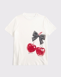 oversized cherry graphic tee